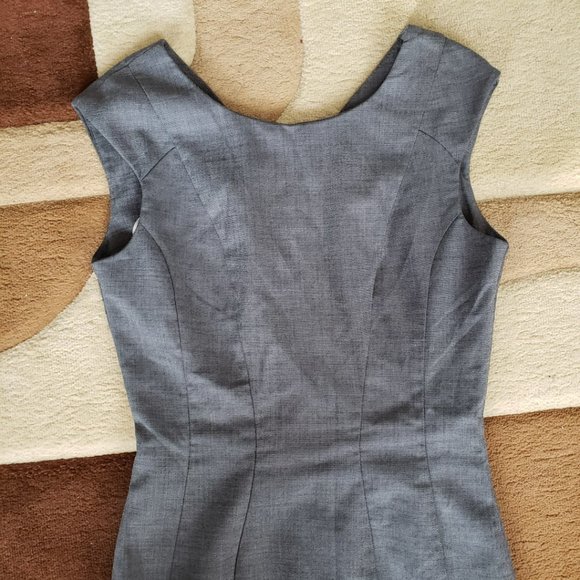 Calvin Klein Grey Classic Sleeveless Sheath Dress - Picture 2 of 12